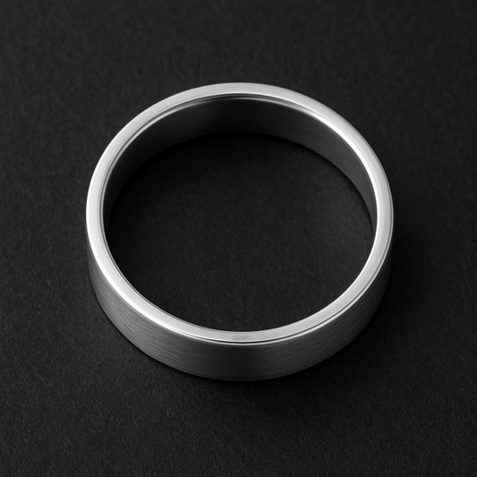 925 Sterling Silver Men’s Ring – Classic Plain Band (7-8 Grams)