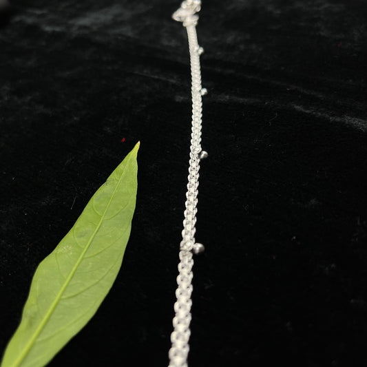 Classic Silver Bead Payal(Anklet) – Minimal & Timeless