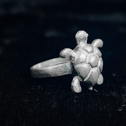 Tortoise Ring With Shell Design For Men And Women