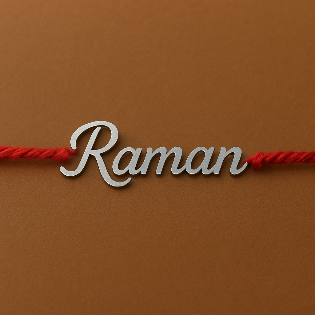 Customized Rakhi - 925 Silver