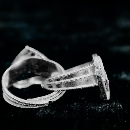 Elegant Adjustable Silver Toe Ring