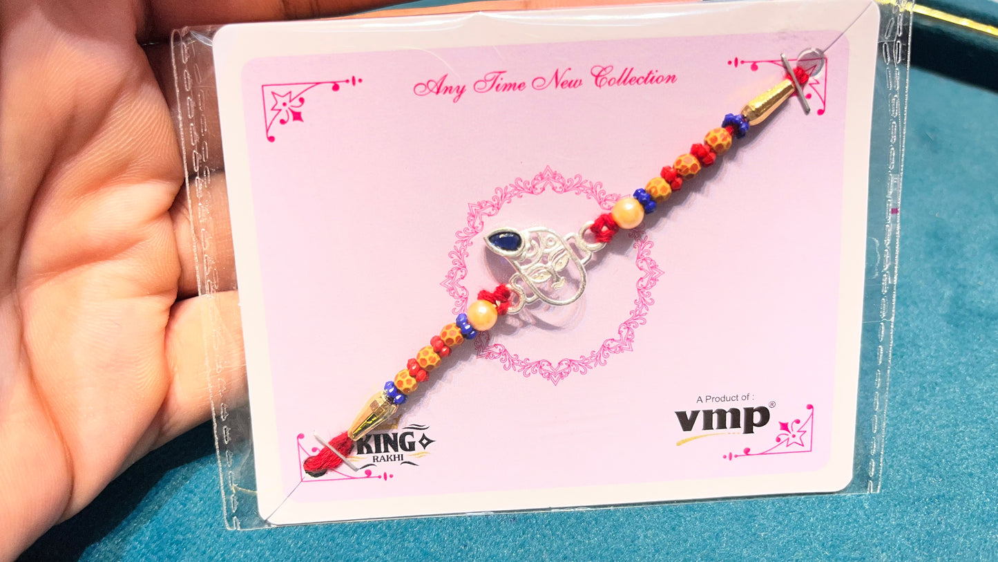 Sawaliya Seth Silver Rakhi – A Timeless Bond of Love & Protection