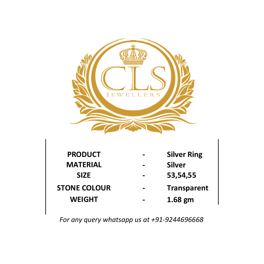 Butterfly Silver Ring with Sparkling White Stones | Silver Ring by CLS Jewels