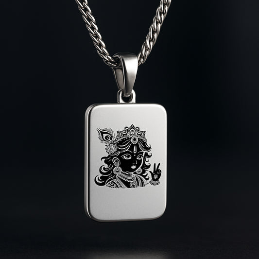 Silver 925 Krishna Pendant